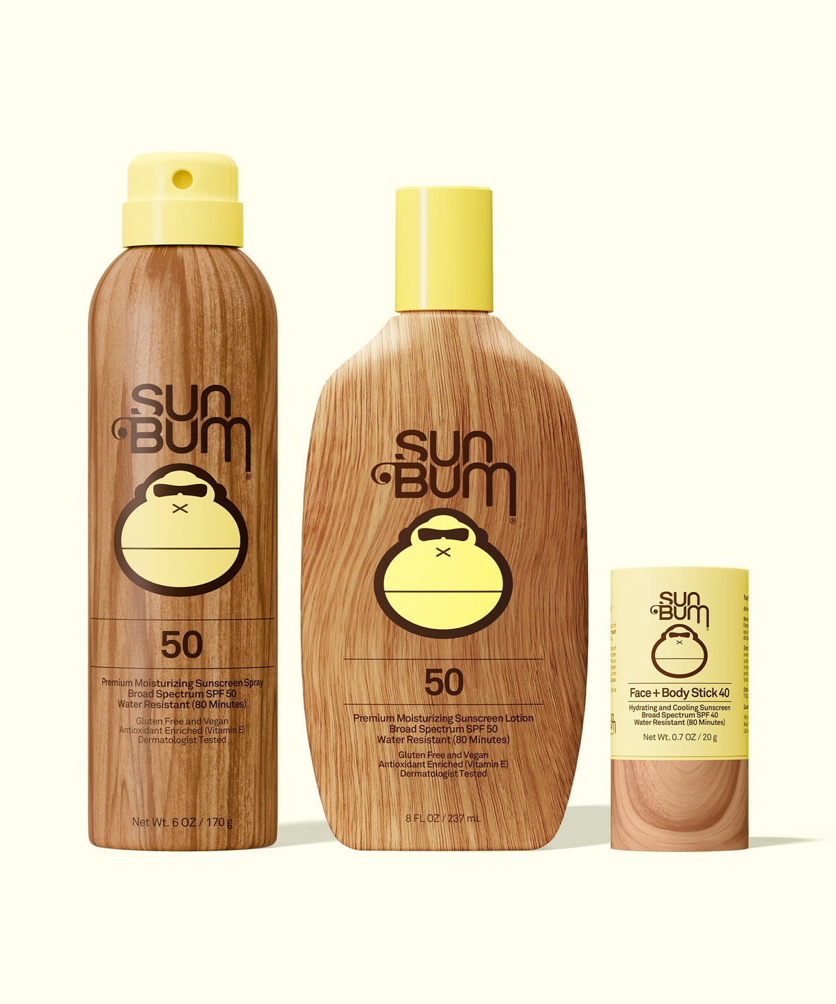 SPF 50 Spray + Lotion + Face and Body Stick 40 Bundle K5